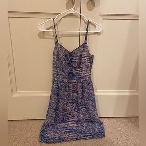 Gorgeous multi colored blue/pink dress